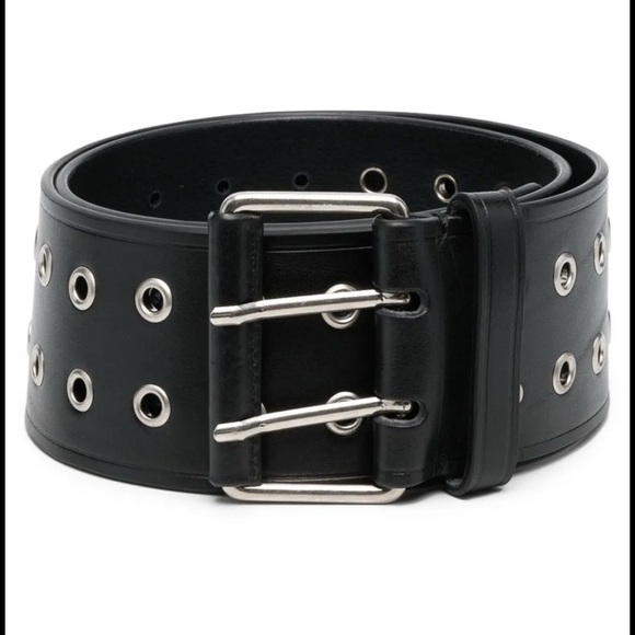 Men's Black Leather Belt - Picture 1 of 3